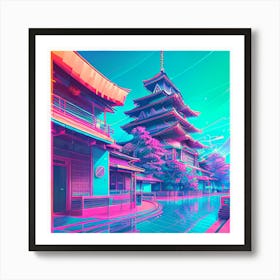 Neon City Art Print