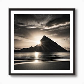 Sunrise Over Iceland Art Print