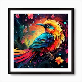 Colorful Bird 4 Art Print