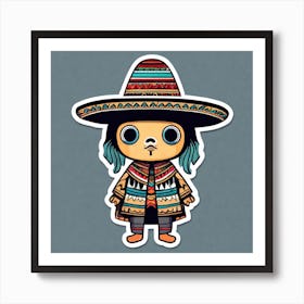 Mexican Girl 10 Art Print