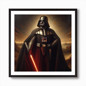 Darth Vader Oil Painting On Canvas Star Wars Art Print Art Print