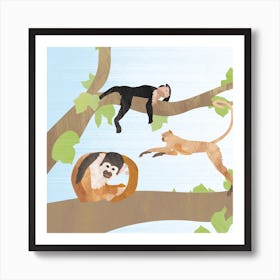 Happy Monkeys Poster