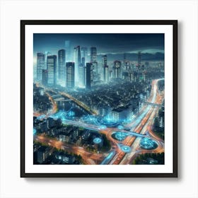 Futuristic Cityscape 29 Art Print