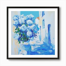 Blue Roses Art Print