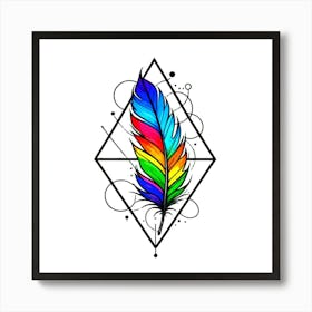 Feather Tattoo 15 Art Print