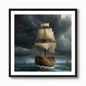 Stormy Seas.13 Art Print