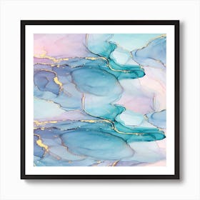 Abstract Watercolor Painting 1 Art Print