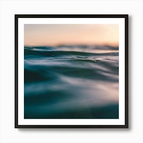 Sunset In The Ocean Art Print