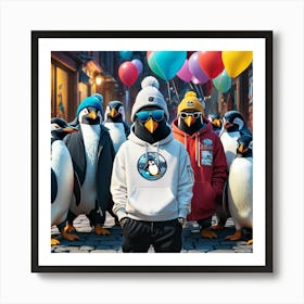 Penguins Art Print