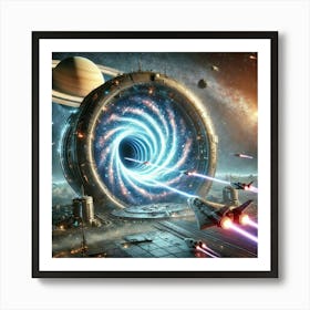 Resonance Rift Wormholes 1024x1024 Art Print