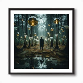Forest of Mirrors Art Print