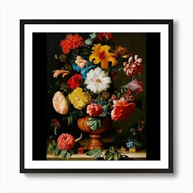 Flowers In A Vase 5 Art Print