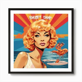 Shrimpy Chip Art Print