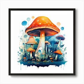 Mushroom Forest 14 Art Print