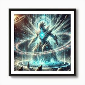 A Powerful Depiction Of Celestia, The Cosmic Enfor Art Print