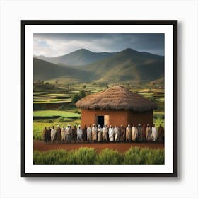 Ethiopian traditional home Art Print