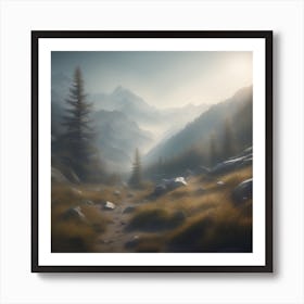 Mountain Landscape 34 Art Print