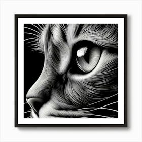 Cat'S Face 2 Art Print