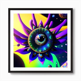 Eye Of Psychedelia Art Print