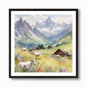 Alpine meadows Art Print