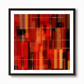 Abstract Red and Yellow Art Print