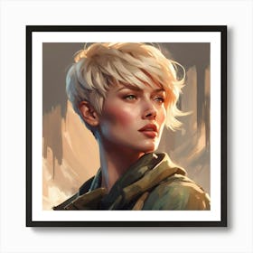 Portrait Of A Girl Art Print