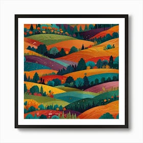 Autumn Landscape 1 Art Print