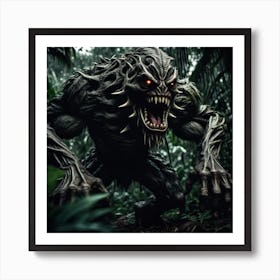 Demon In The Jungle Art Print