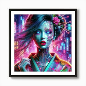 Asian Girl 8 Art Print