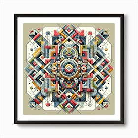 Abstract Geometric Pattern 1 Poster