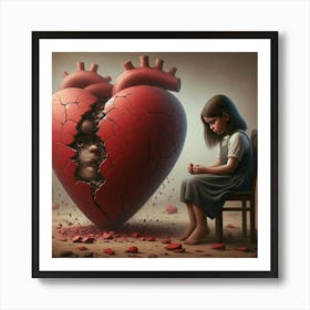 Broken Heart 5 Art Print