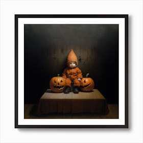 Jack-O-Lanterns Art Print