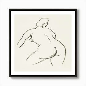 Nude Drawing Art Print