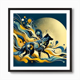 Modern Artistic Trends With An Animal Element 01 Art Print