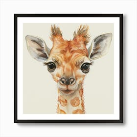 Giraffe Canvas Print Art Print