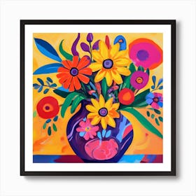 Flowers In A Vase 1 Art Print