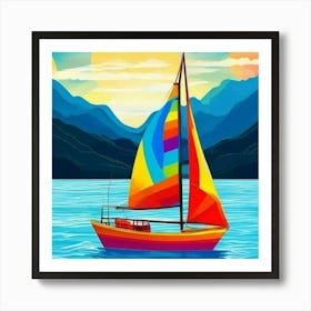 Sailboat Painting Art Print