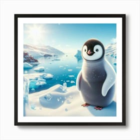 Penguin painting 1 Art Print