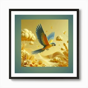 Parrot In Flight Art Print