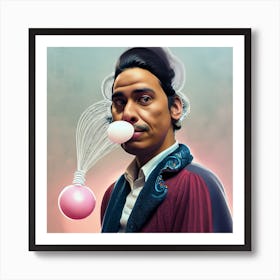 Portrail Gum Art Print