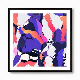 The Purple Color Turns Peachy Art Print