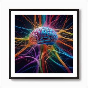 Colorful Brain 14 Art Print