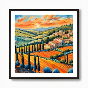 Tuscan Countryside 3 Art Print