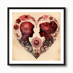 Love In The Heart Art Print