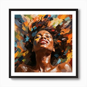 'Happy Woman' Art Print