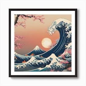 Great Wave Off Kanagawa 3 Art Print