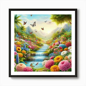 Garden Of Flowers 2 Art Print