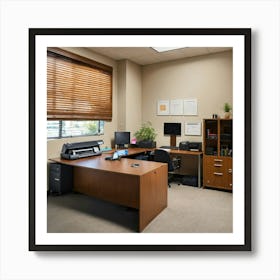 A Photo Of A Well Organized Office 1 Art Print