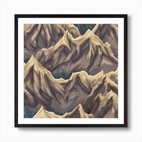 Mountain Background Art Print