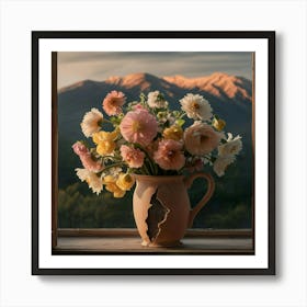 Flowers From A Window Art Print